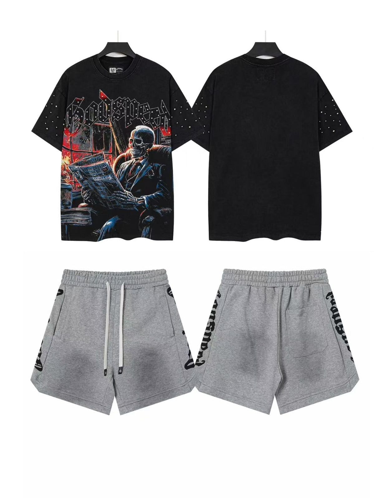 Godspeed Astronaut Graphic T-Shirt & Shorts Set — front