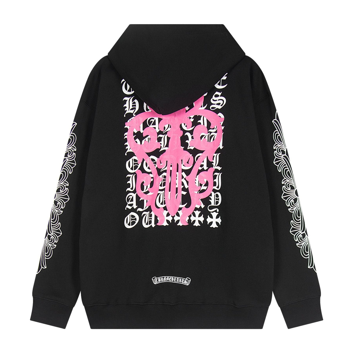 Chrome Hearts Horseshoe Cross Graphic Zip Hoodie — back