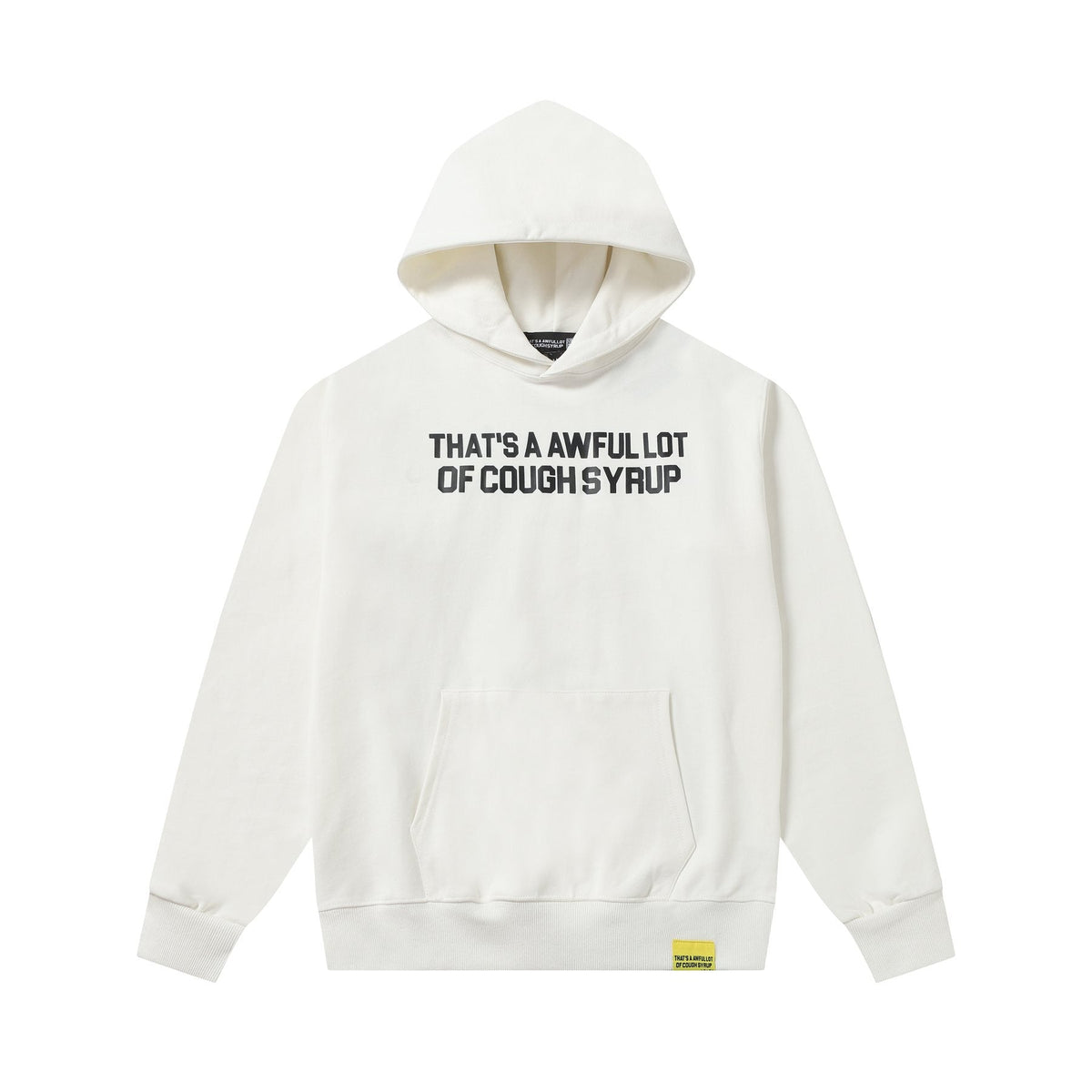 THAT'S A AWFUL LOT OF COUGH SYRUP Angel Tears Graphic Hoodie — front